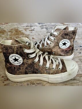 Converse Chuck Taylor Platform High Metallic Camo Sneakers
